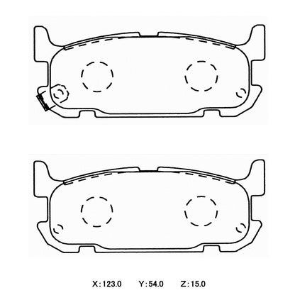 WinmaX W5 Performance Trackday Brake Pads Mazda MX5 NB8B Rear