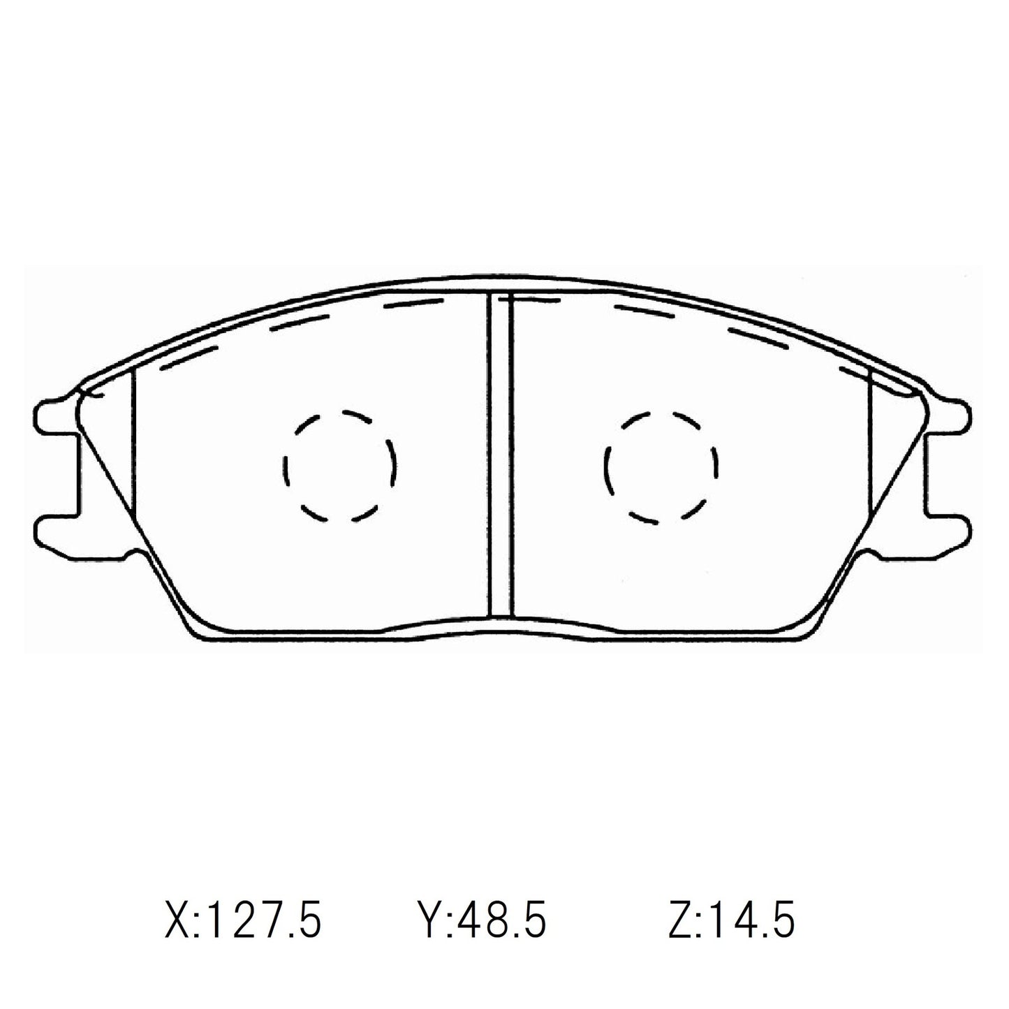 WinmaX W4 Performance Trackday Brake Pads Hyundai Excel X3 Front