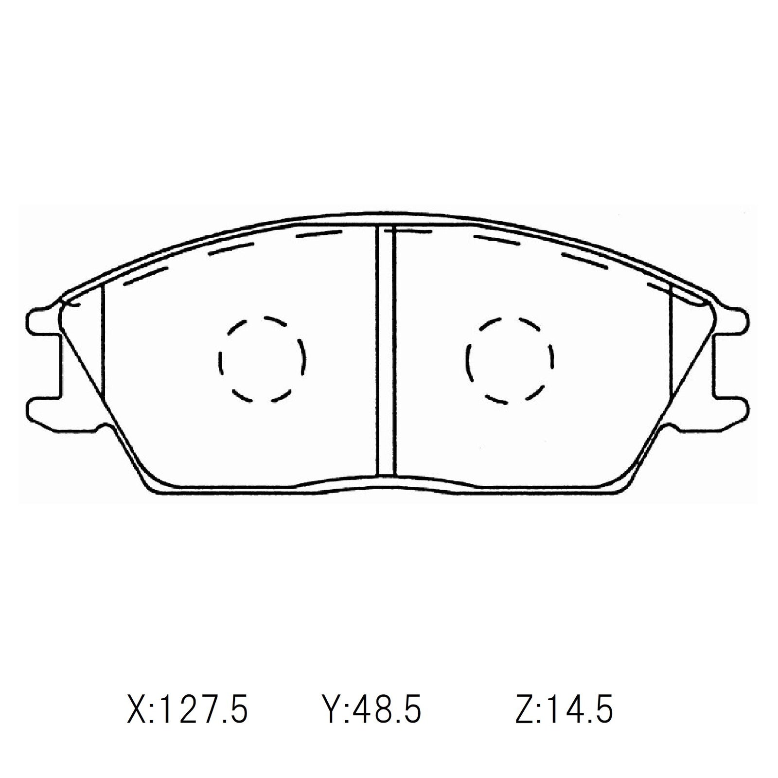 WinmaX W4 Performance Trackday Brake Pads Hyundai Excel X3 Front