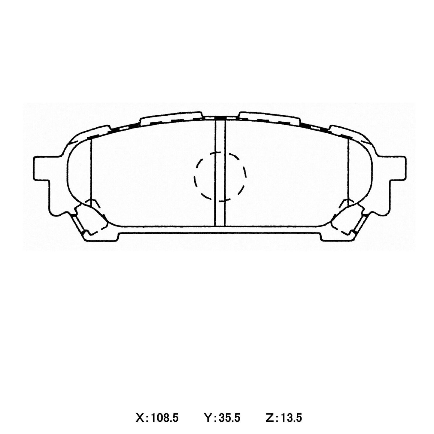 WinmaX W1 Street Performance Brake Pads Subaru Impreza AWD Rear