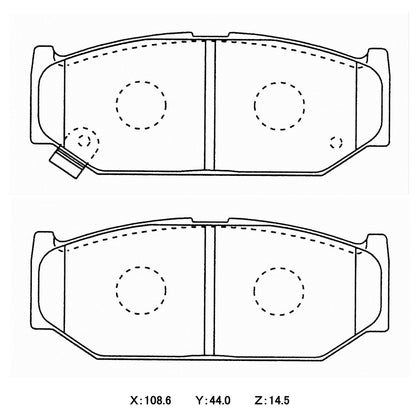 WinmaX W5 Performance Trackday Brake Pads Suzuki Swift Sport EZ Front