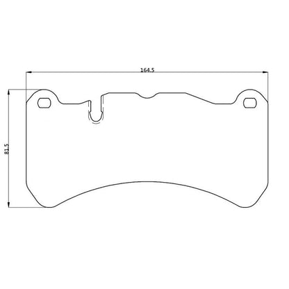 WinmaX W7 Race Brake Pads Brembo 6pot WRX STI 2018 / Ford FPV Falcon GT / Mercedes CLK55 Front