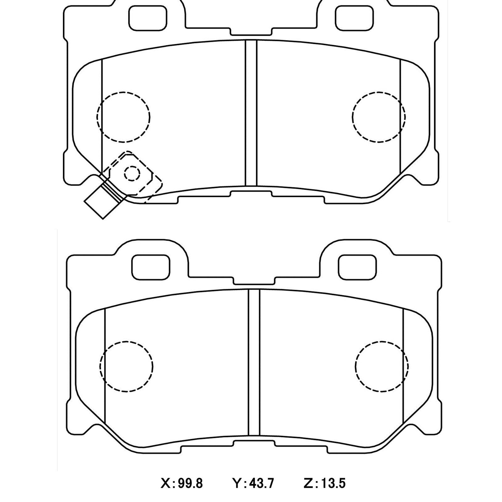 WinmaX W1 Street Performance Brake Pads Nissan 370Z (Akebono) Rear