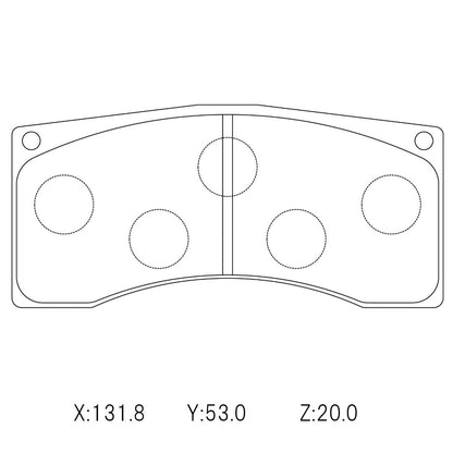 WinmaX W6.5 Race Brake Pads Alcon / AP / Brembo 4 pot