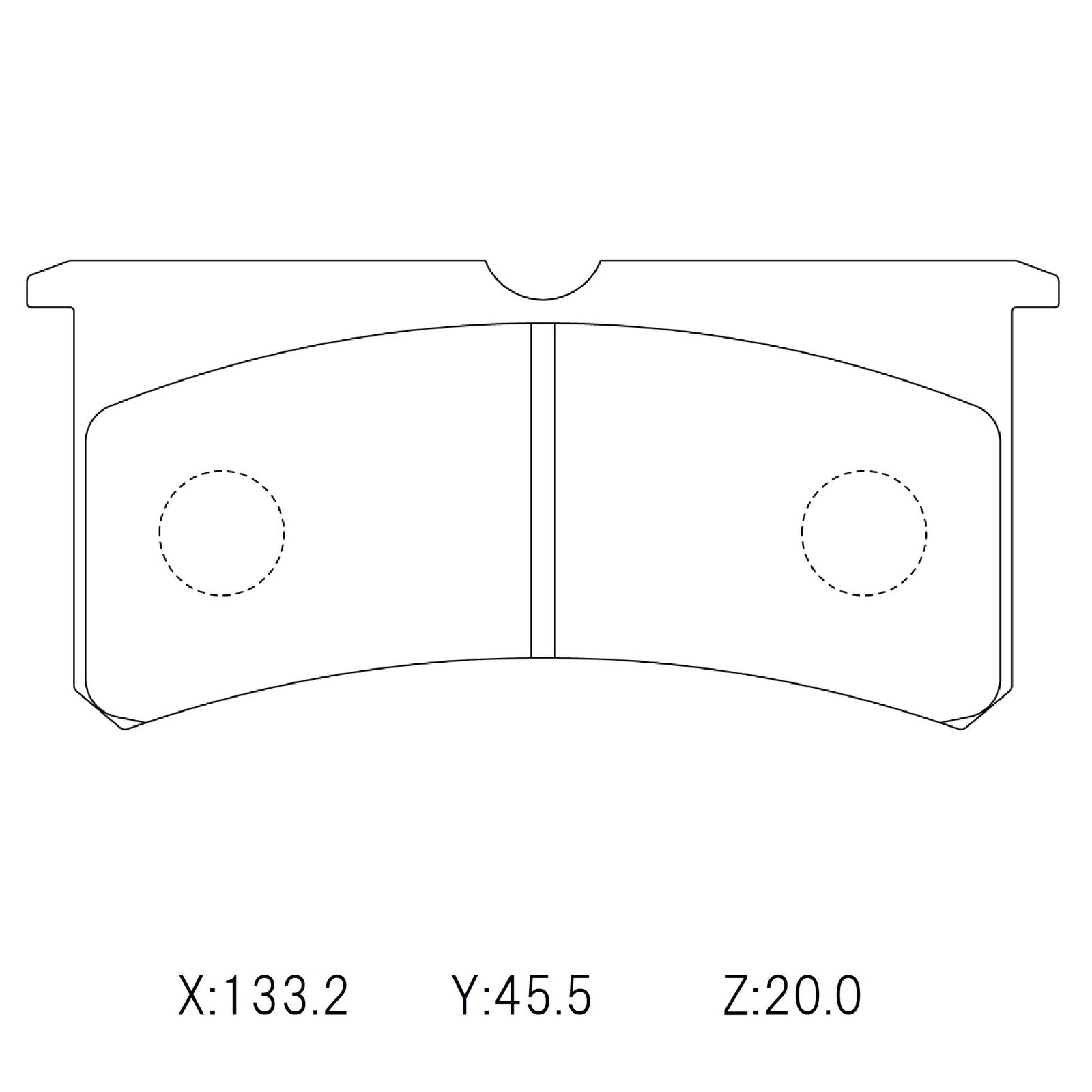 WinmaX W3 Performance Trackday Brake Pads Wilwood Superlite 7416 plate