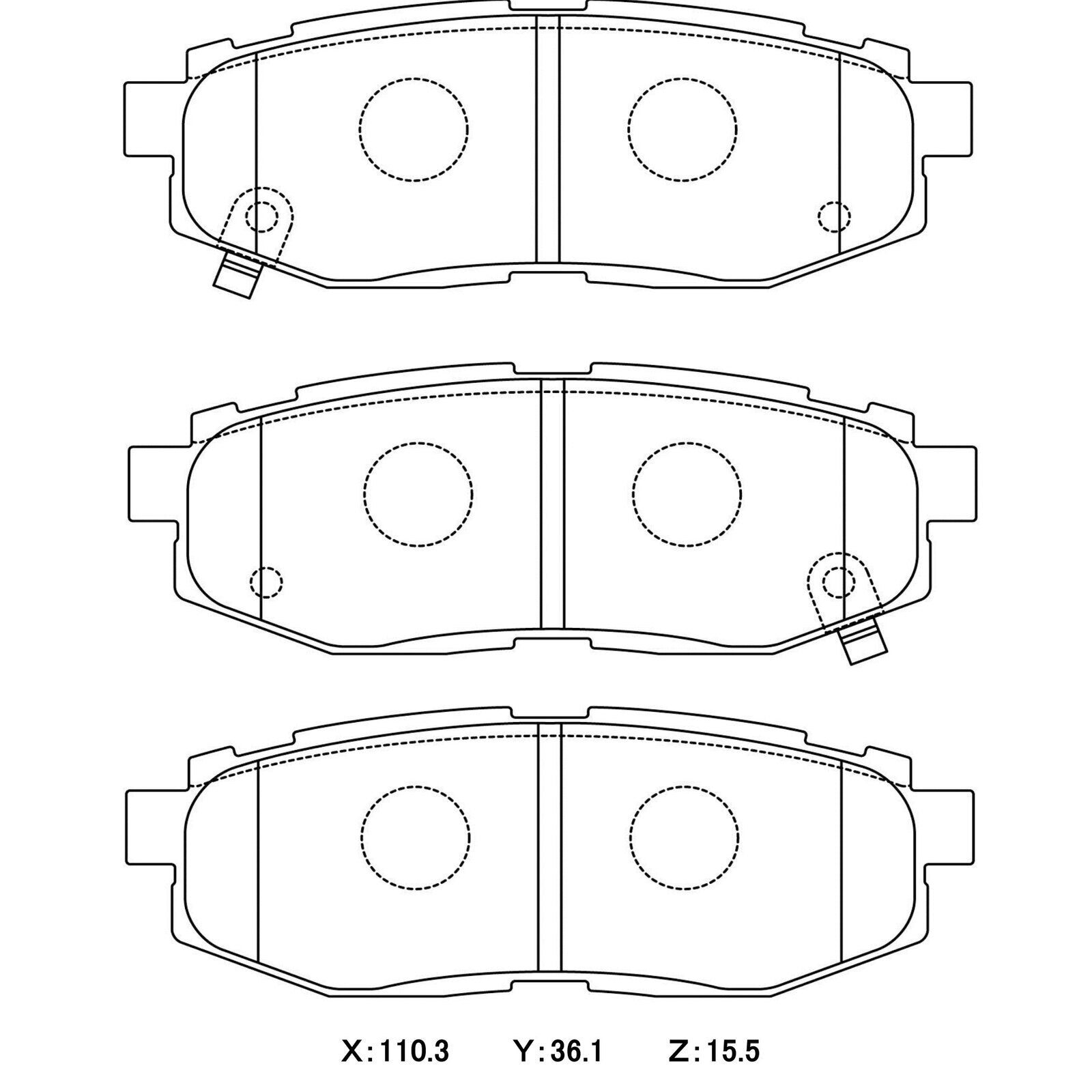 WinmaX W2 Street Performance Brake Pads Subaru BRZ / Toyota GT Rear