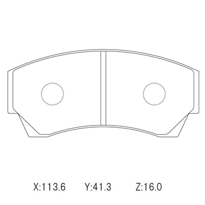 WinmaX W5 Performance Trackday Brake Pads AP 4 pot 113mm