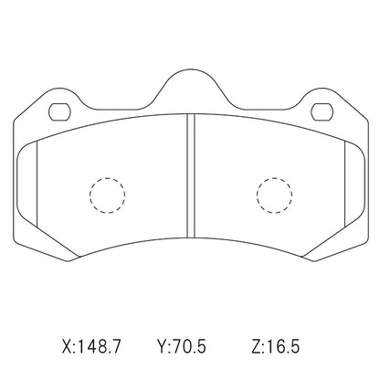 WinmaX W1 Street Performance Brake Pads AP 4 - Racing Solutions