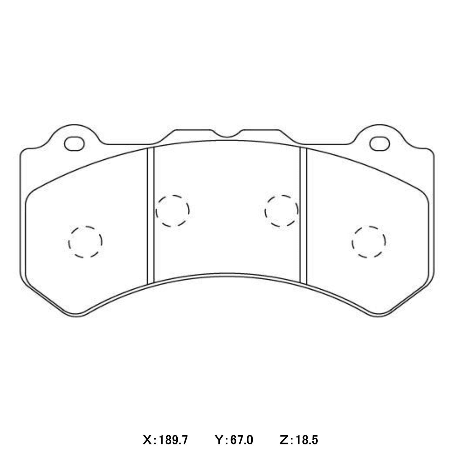Circo S88 Performance Trackday Brake Pads Nissan GTR35 / Jeep SRT – alternate view