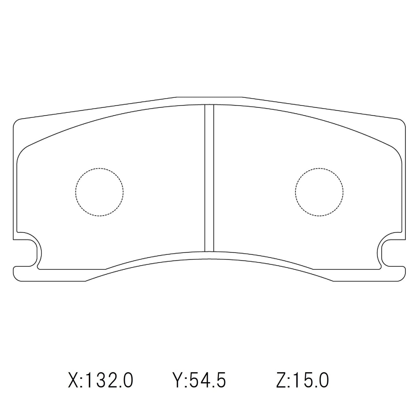 Circo S88 Performance Trackday Brake Pads Peugeot/Jaguar Alcon FRONT – front axle