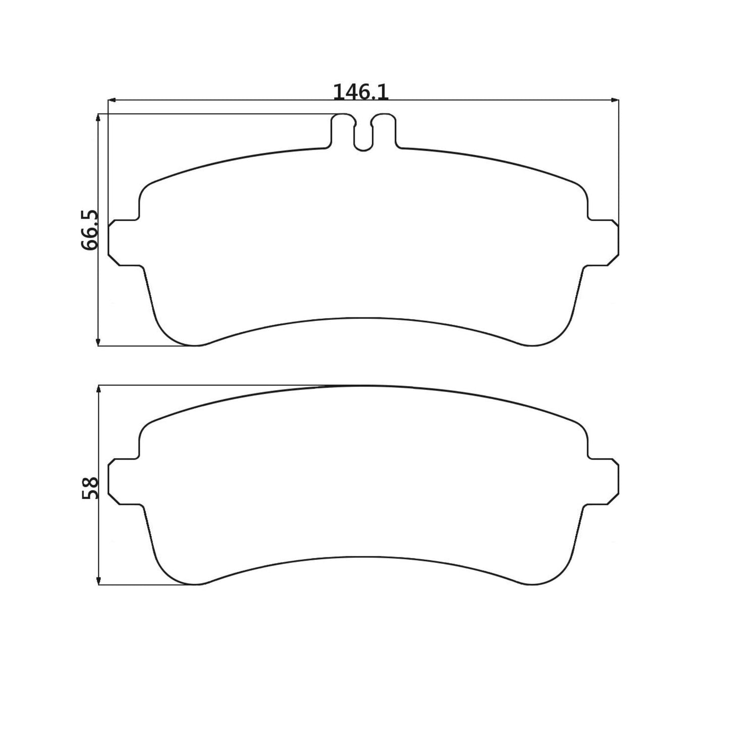 Circo S88 Performance Trackday Brake Pads Mercedes C63S W205 REAR – alternate view