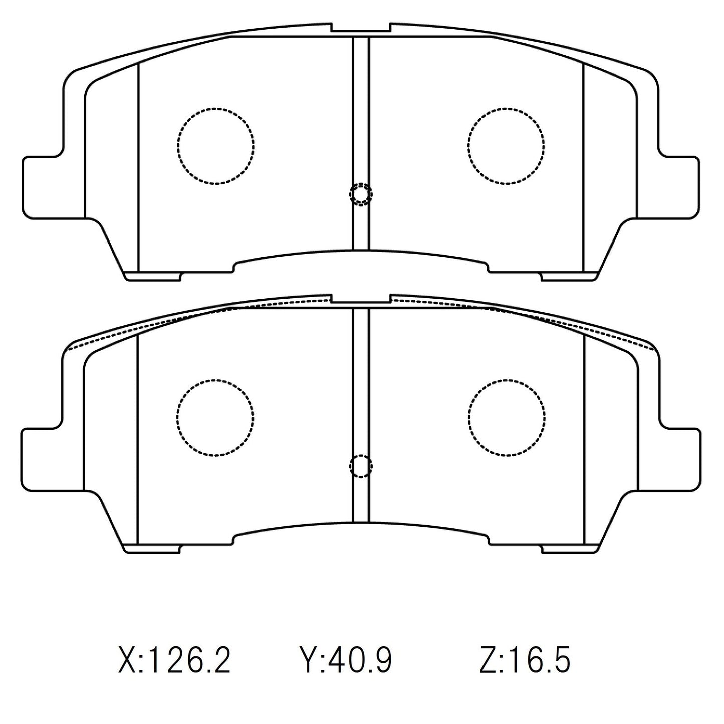 Circo S88 Performance Trackday Brake Pads Ford Mustang 2016 REAR – rear axle