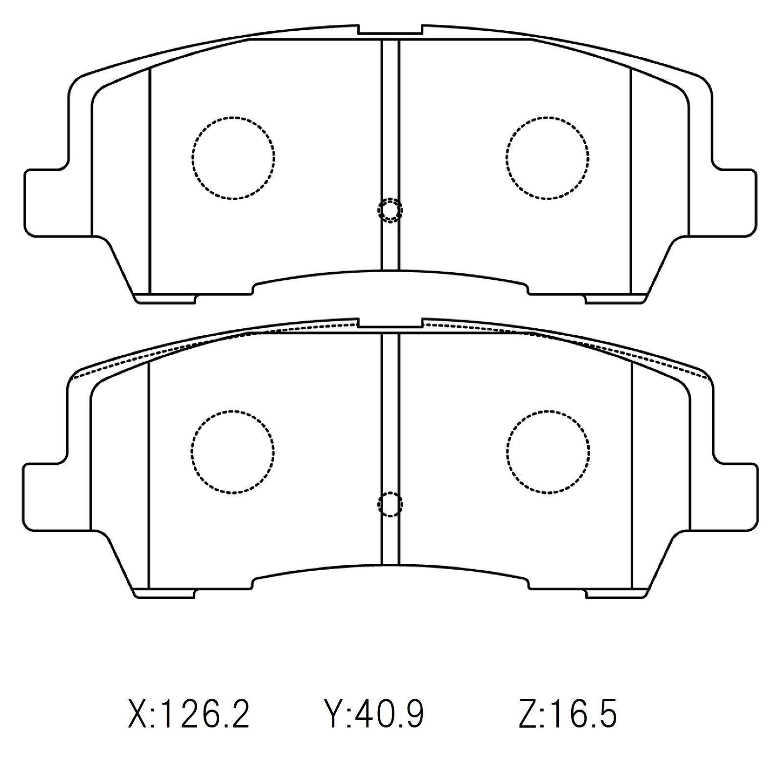 Circo S88 Performance Trackday Brake Pads Ford Mustang 2016 REAR – rear axle