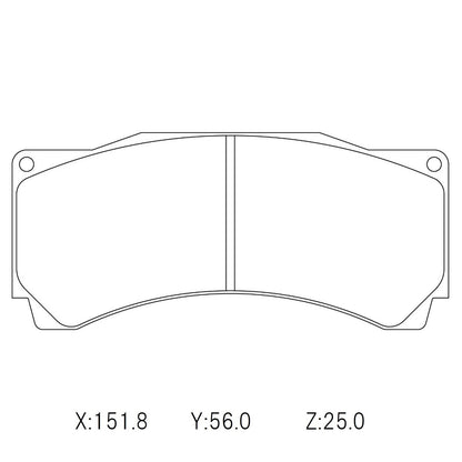 WinmaX W2 Street Performance Brake Pads AP / HSV 4pot D54