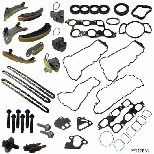 GM V6 Alloytec LLT Timing Chain Kit full contents