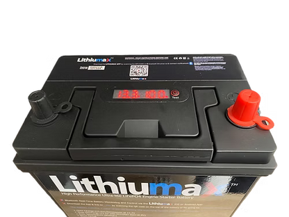Top view of Lithiumax RESTART40 compact ULTRA-LITE battery