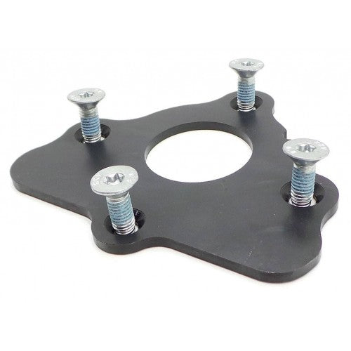 LS Cam Retaining Plate Kit with bolts, designed for securing the camshaft in GM LS-series engines