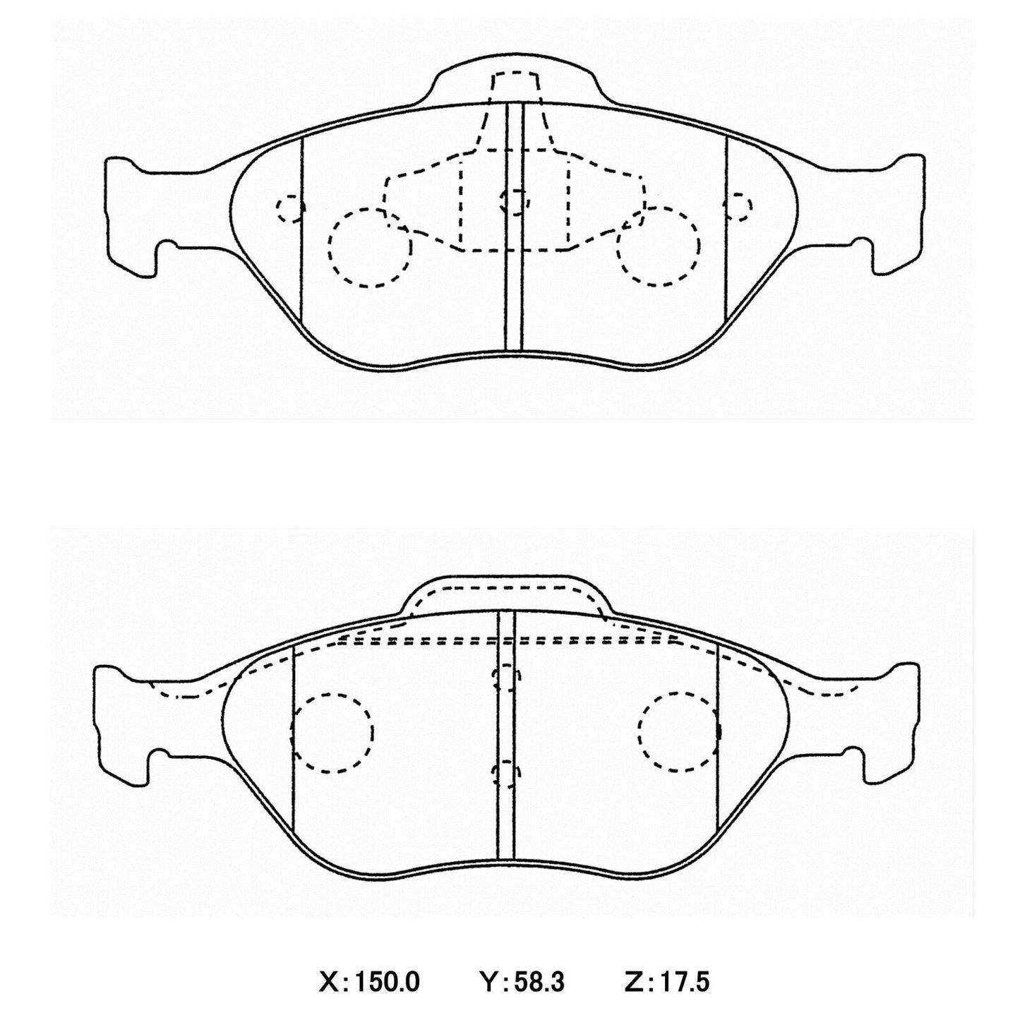 Circo S88 Performance Trackday Brake Pads Mazda 2 / Ford Fiesta FRONT – front axle