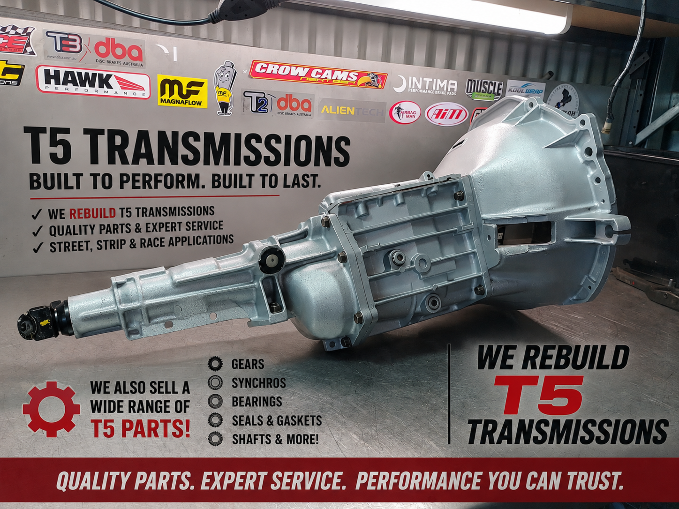 T5 rebuild service and parts - racing solutions Perth