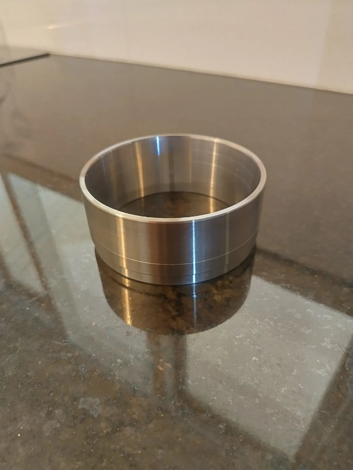 Tapered piston ring compressor tool for fast piston installation