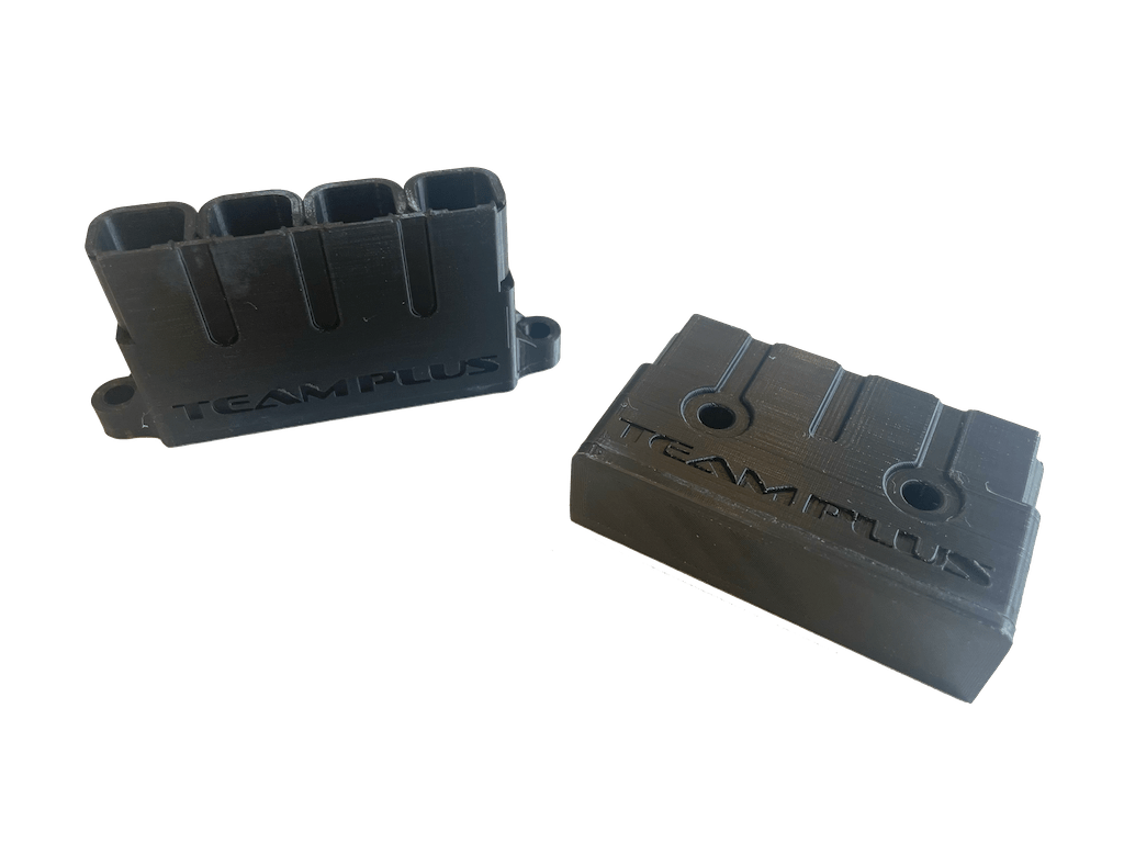 Close-up of Turtle PRO tyre and brake sensors with wiring harness