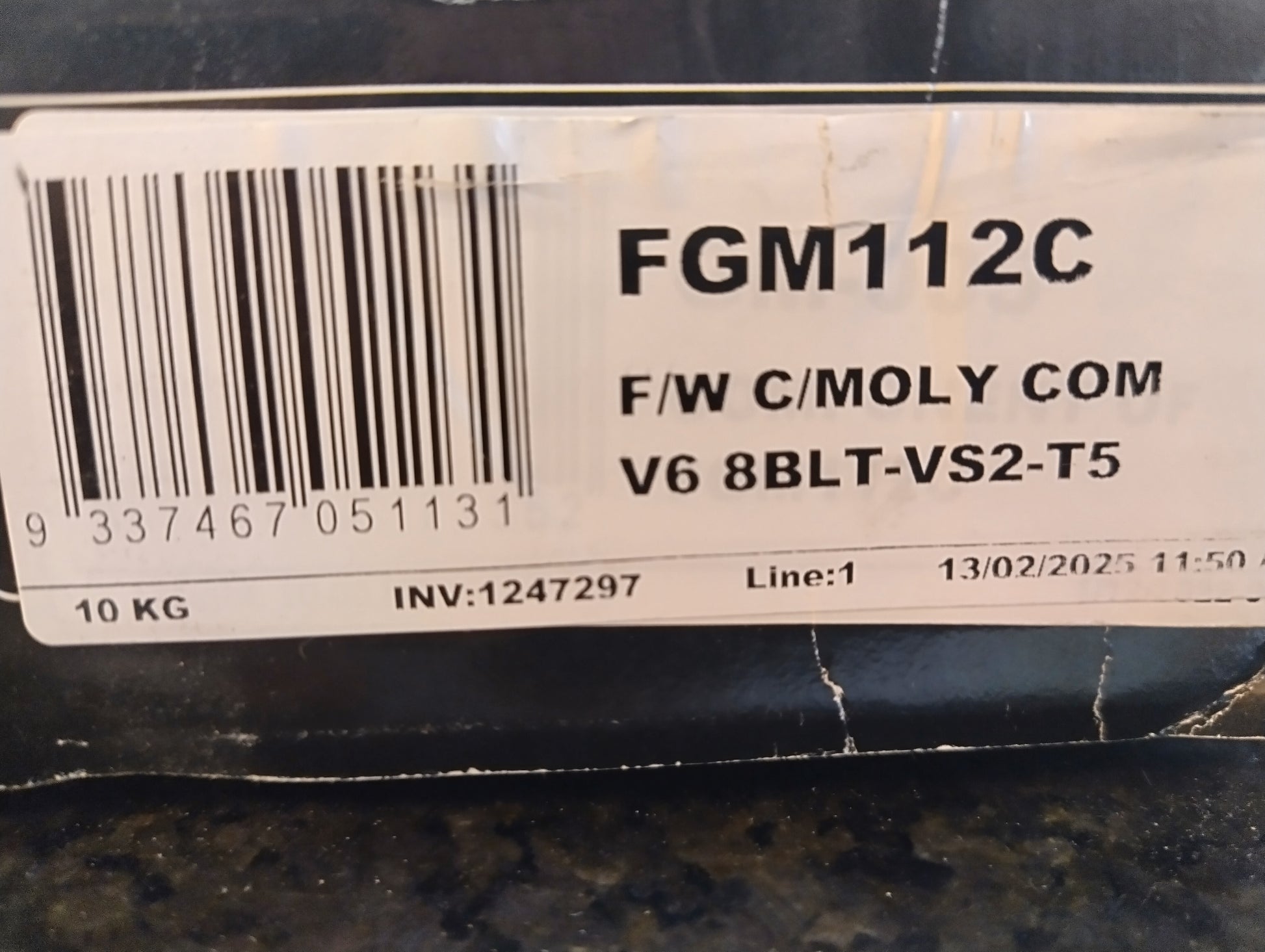 High-performance FGM112C flywheel designed for VT Commodore race series, featuring a 9.5kg lightweight design for improved throttle response