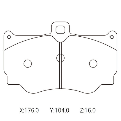 Winmax high performance brake pads with little to no fade resistance designed for racing, drifting and rallying.