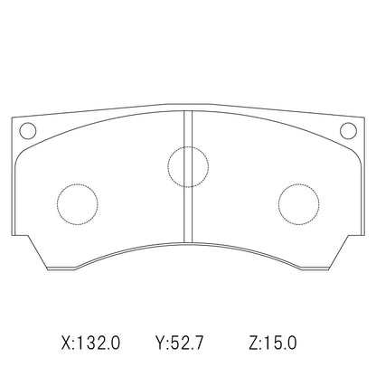 WinmaX W1 Street Performance Brake Pads Alcon CAR98 (Mono4) - Racing Solutions