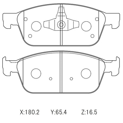 Winmax high performance brake pads with little to no fade resistance designed for racing, drifting and rallying.  Ford Focus ST Rear