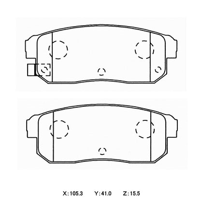 WinmaX W3 Performance Trackday Brake Pads Mazda RX8 Rear