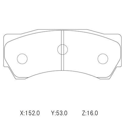 Winmax high performance brake pads with little to no fade resistance designed for racing, drifting and rallying.