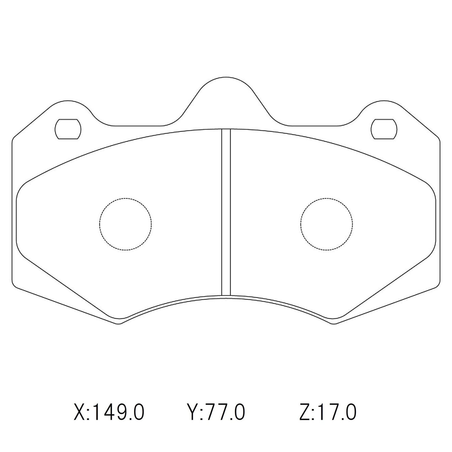 Winmax high performance brake pads with little to no fade resistance designed for racing, drifting and rallying.