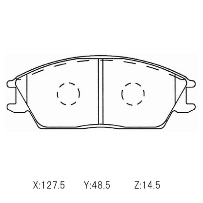 Hyundai Excel Winmax brake pads 6.5