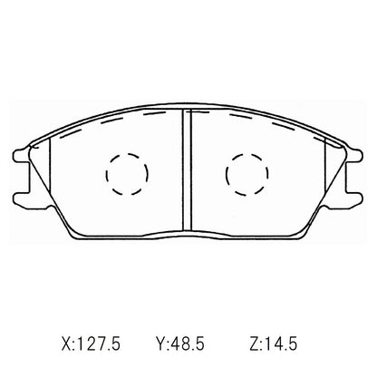 Hyundai Excel Winmax brake pads 6.5