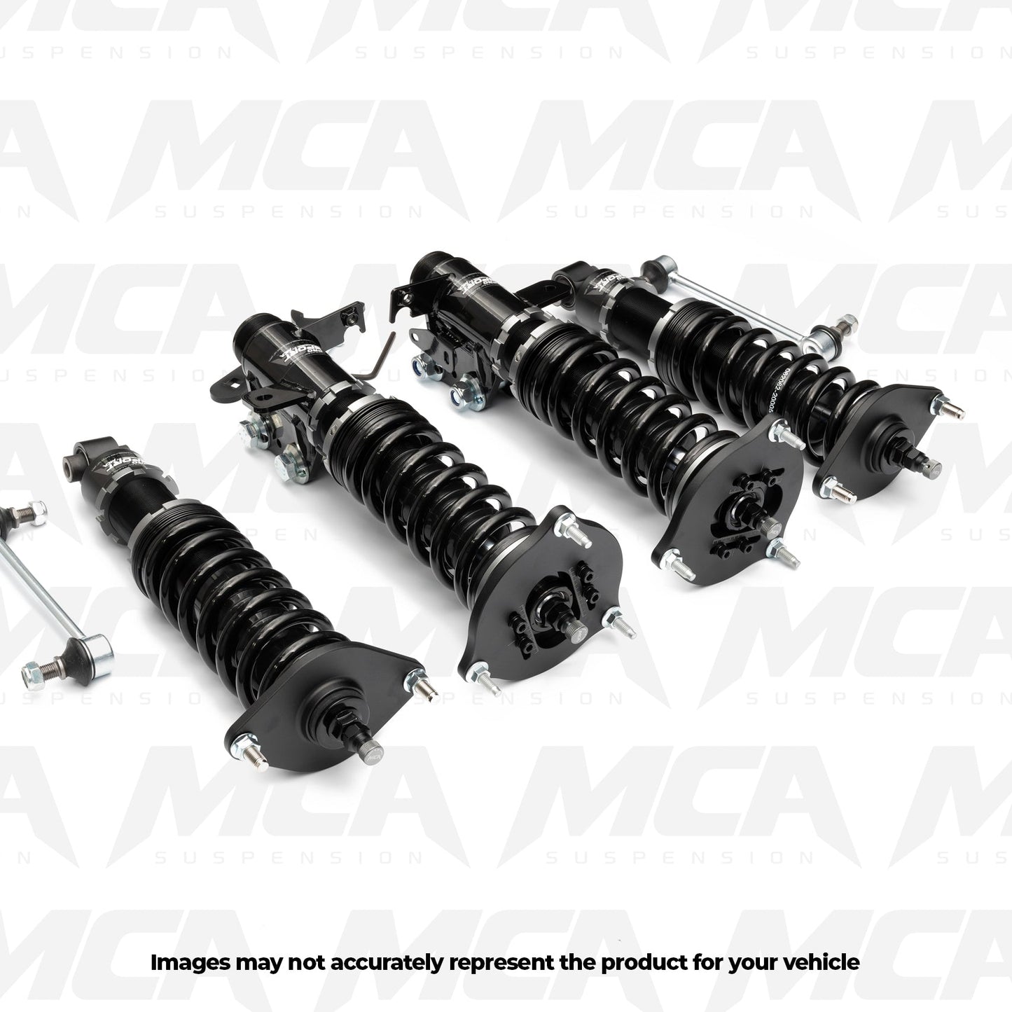 MCA Pro sport coilover suspension designed for road and track use, fully adjustable.