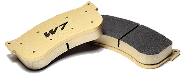 Professional class brake pads that have the highest heat tolerance and effectiveness in the WinmaX range as well as break-neck coefficient of friction stopping power.