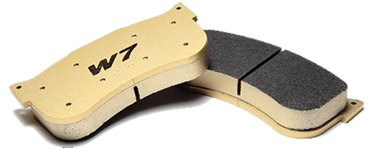 Professional class brake pads that have the highest heat tolerance and effectiveness in the WinmaX range as well as break-neck coefficient of friction stopping power.